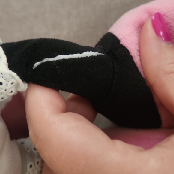 Minnie Mouse Doll, Pink, Black, Polka Dots - Picture 6 of 7